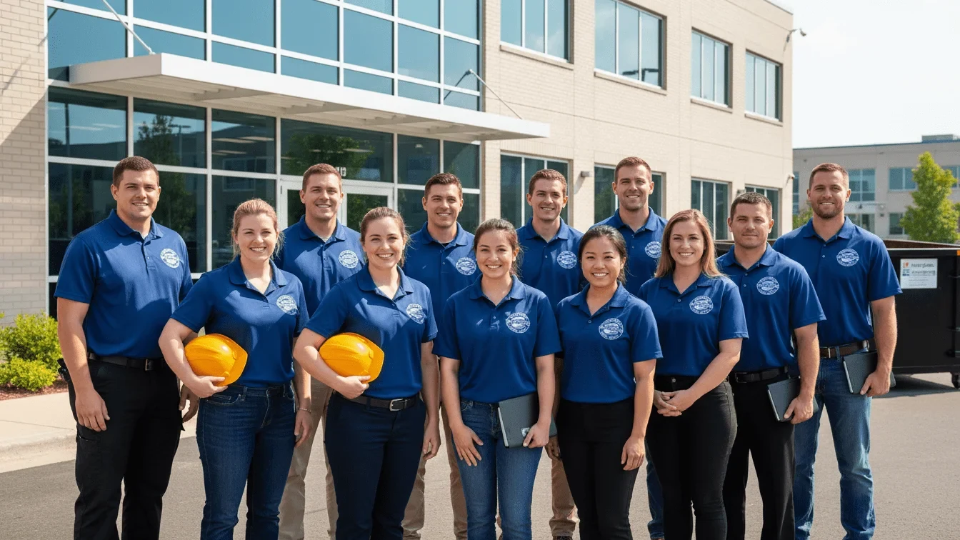 Dalesford & Co Dumpster Rental Orange County crew on location serving Orange, CA and Orange County